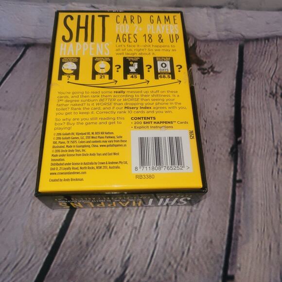 Adult Card Game Sh!t Happens 18+ And Stuff Happens 13+ complete - Picture 4 of 4